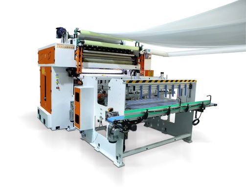 Professional V FOLD Facial Tissue Production Line for Tissue Industries with automatic transfer unit