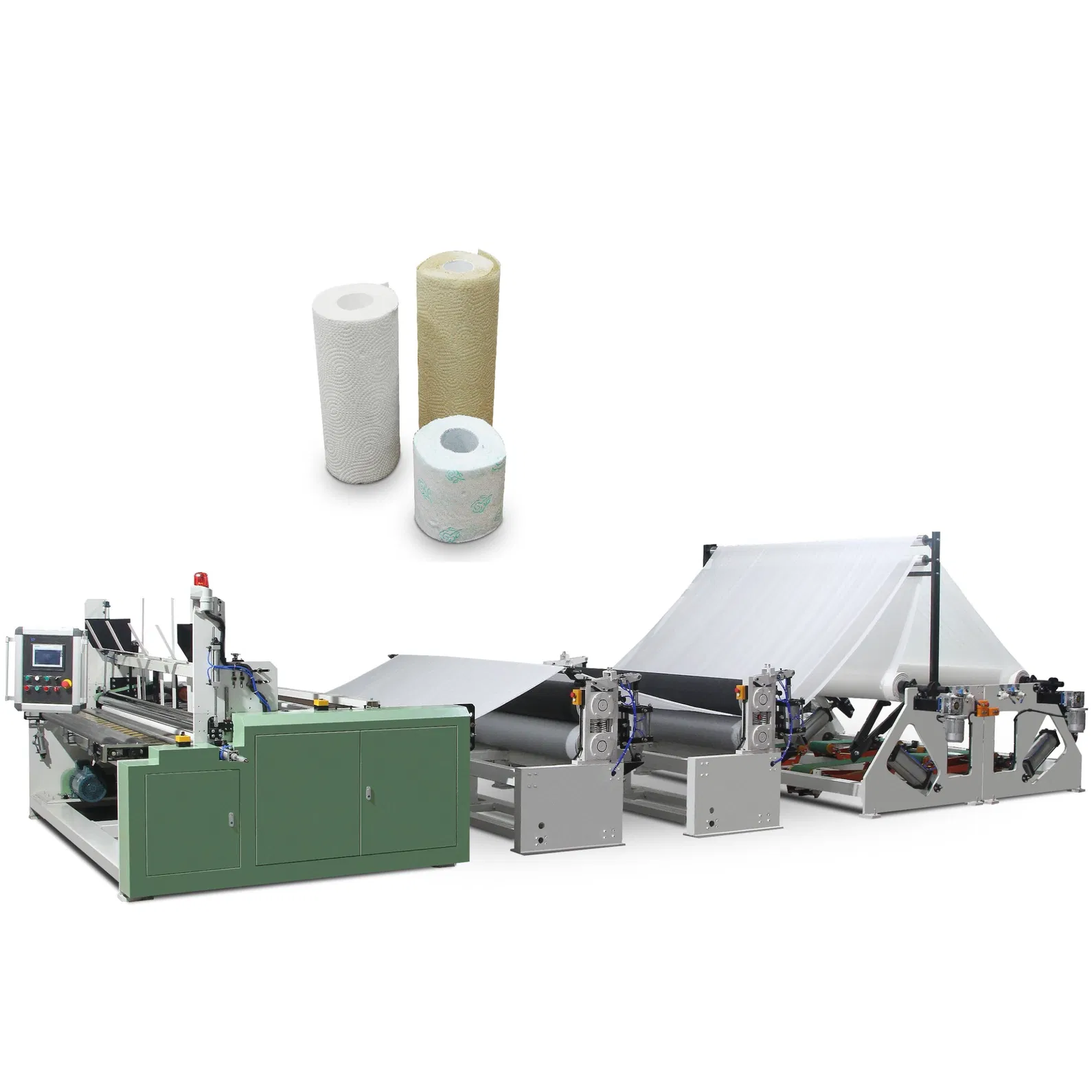 Туалетная бумага / Maxi Roll / JRT / Промышленный ручной полотенце Rewinder Making Machine Производственная линия Экономичная 1